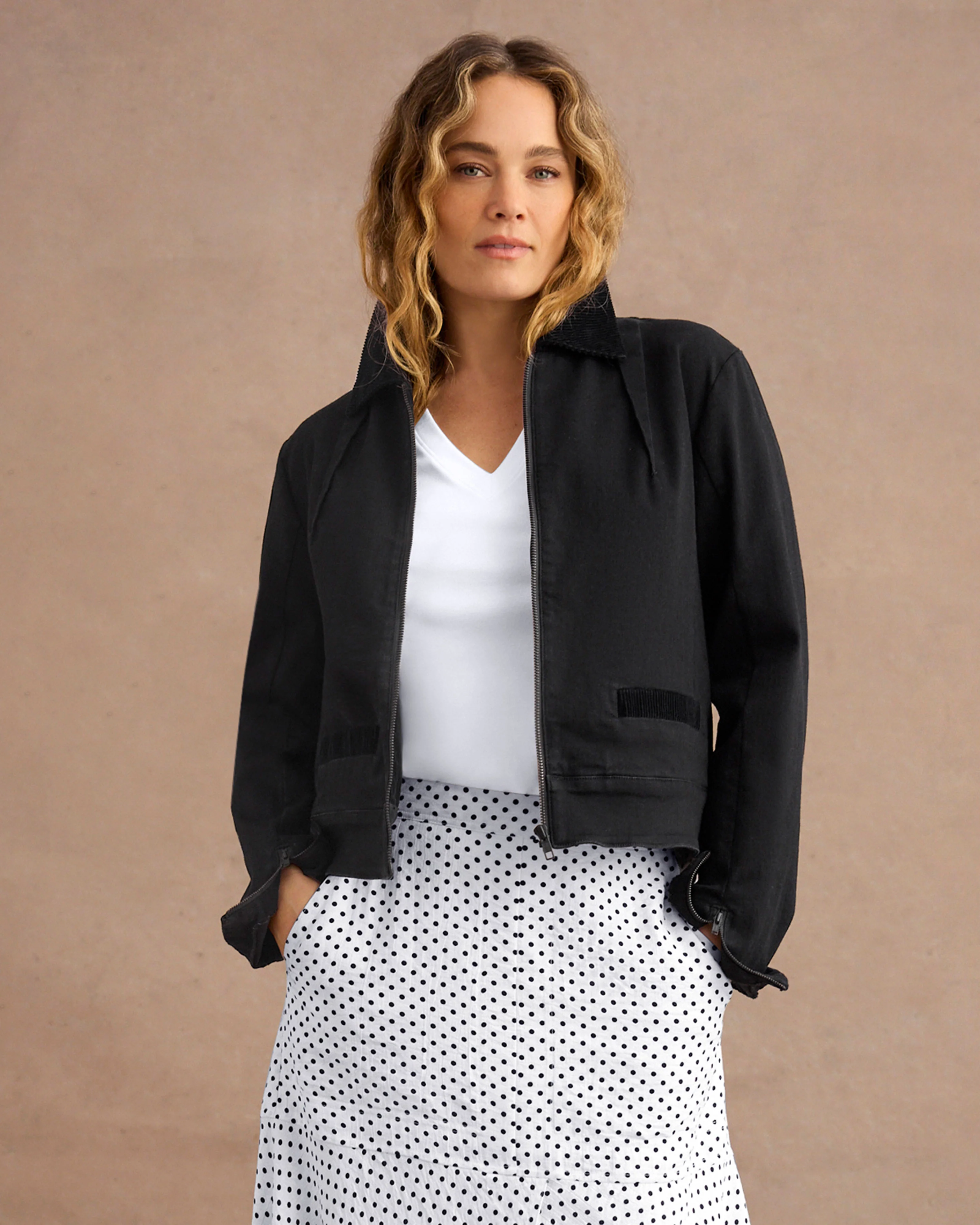 Shrunken Moto Jacket - Image 3